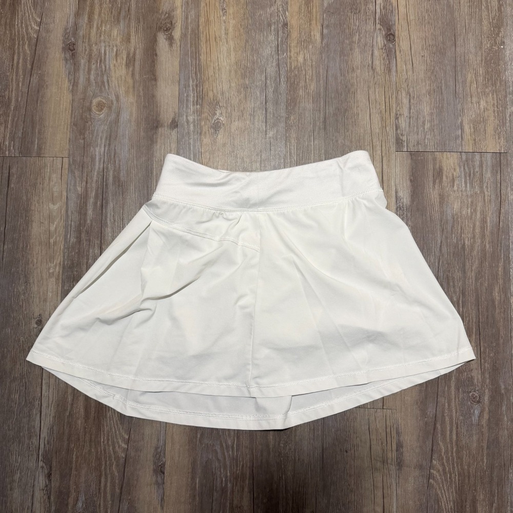 All in Motion Athletic Skirt Skort Girls Large 10/12 White Stretch Golf Tennis